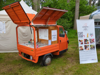 sfeerbeeld van Italiaanse foodtruck op Tuindagen Beervelde